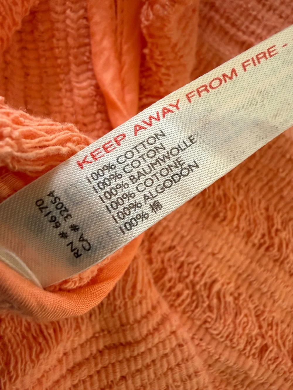 Free People Calypso distressed tee. Peach/Coral NWT Small - Picture 13 of 13